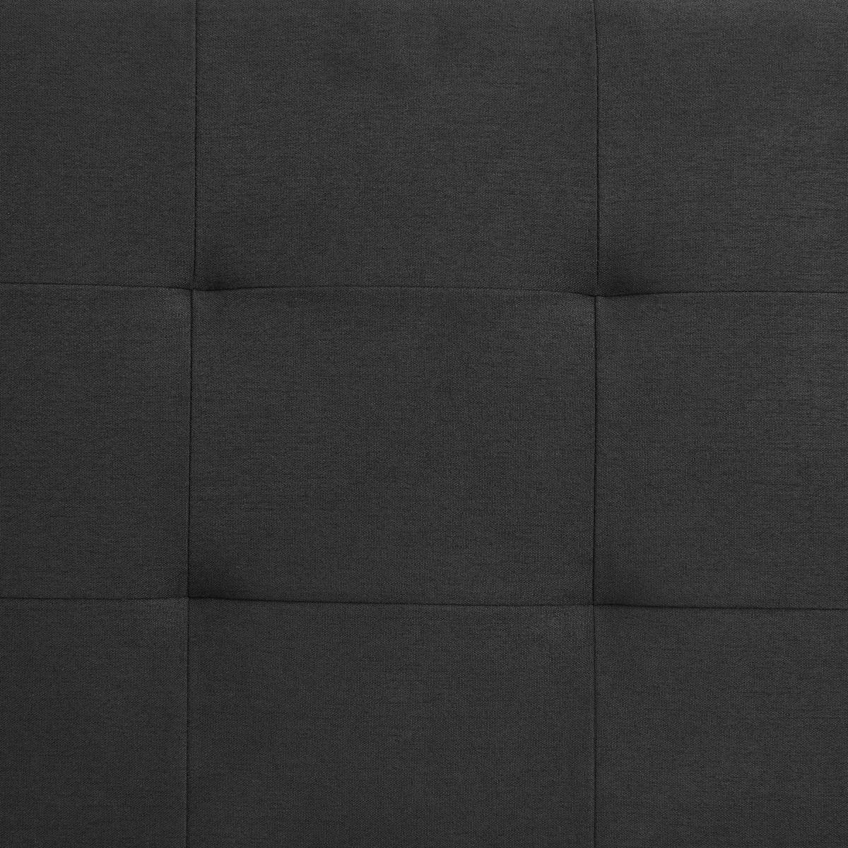 KOPFTEIL ZELOX 160X190 CM - Schwarz, Textil (162/94/7cm) - IDIMEX