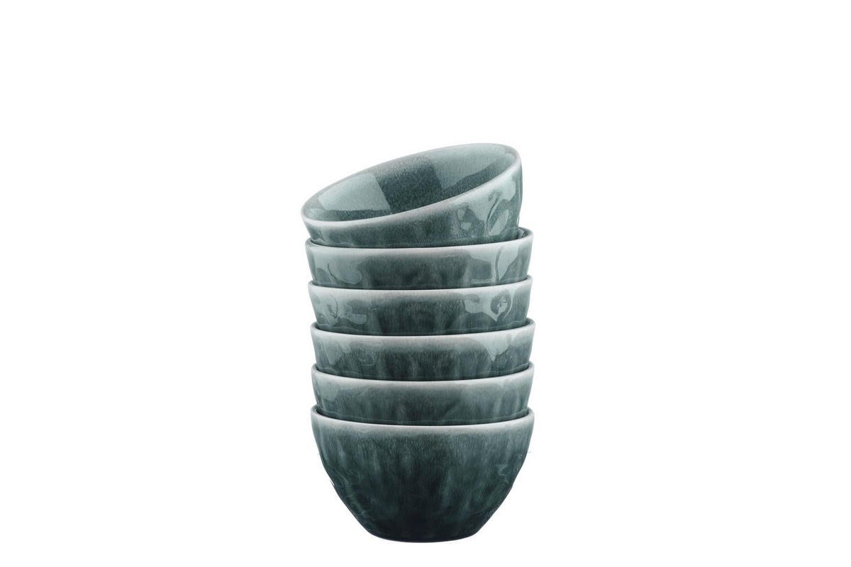 SCHALEN Moon Ø11,5cm - 6er-Set - Petrolfarben - Blau, Keramik (11.5cm) - Björn