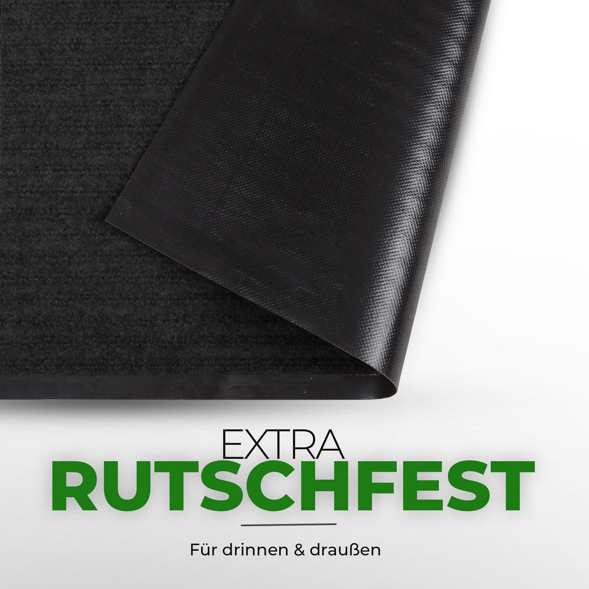 FUSSMATTE Schmutzfangmatte Schwarz 60x40cm - Schwarz, Textil (40/60cm) - Bestlivings