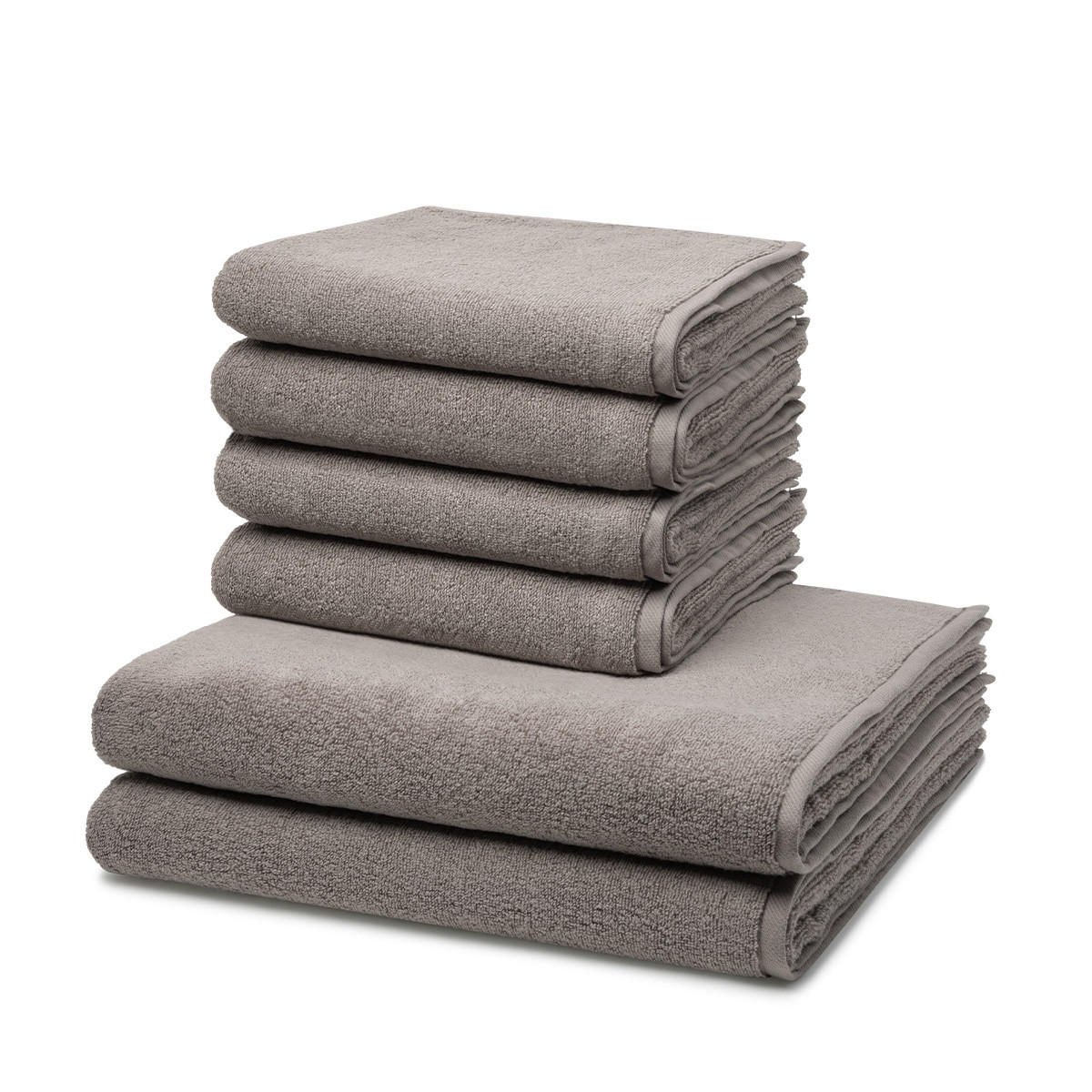 FROTTIERSET Sensual Skin 6-teilig - Grau, Textil (50/100cm) - Ross