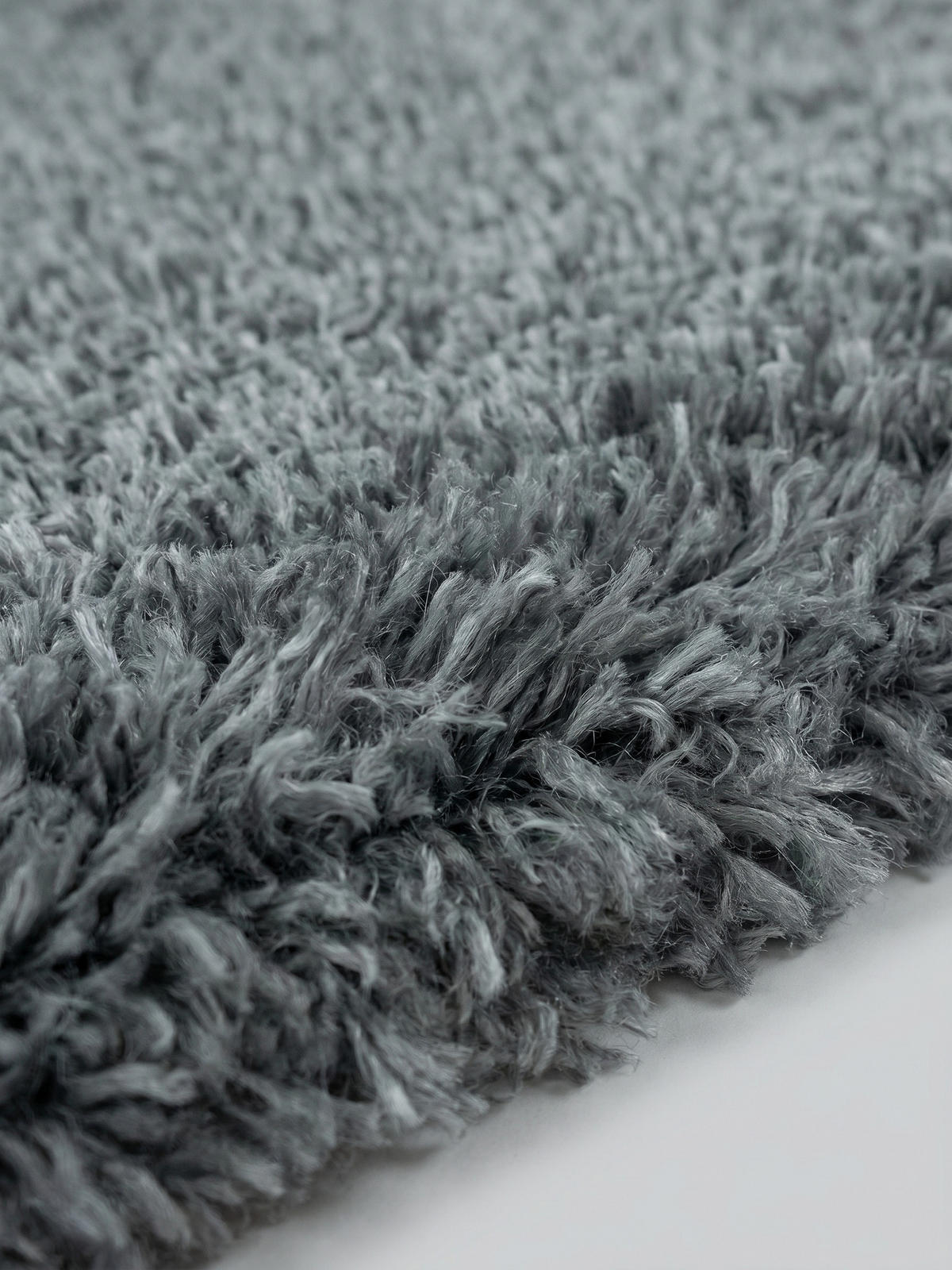 HOCHFLORTEPPICH SALZACH, einfarbig, aus Polypropylen, Hellgrau, 80 x 250 cm - Grau, Textil (80/250cm) - KADIMA DESIGN