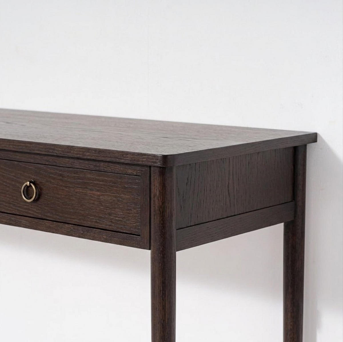 KONSOLENTISCH Rose, Eichenholz und Eichenfurnier, Espresso - Braun, Holz (45/120/78cm) - WOODEK
