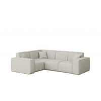 GARTENECKSOFA L-form MALIBU Stoff Odyssey Creme Links - Creme, Holz (181/73/246cm) - Kaiser Möbel