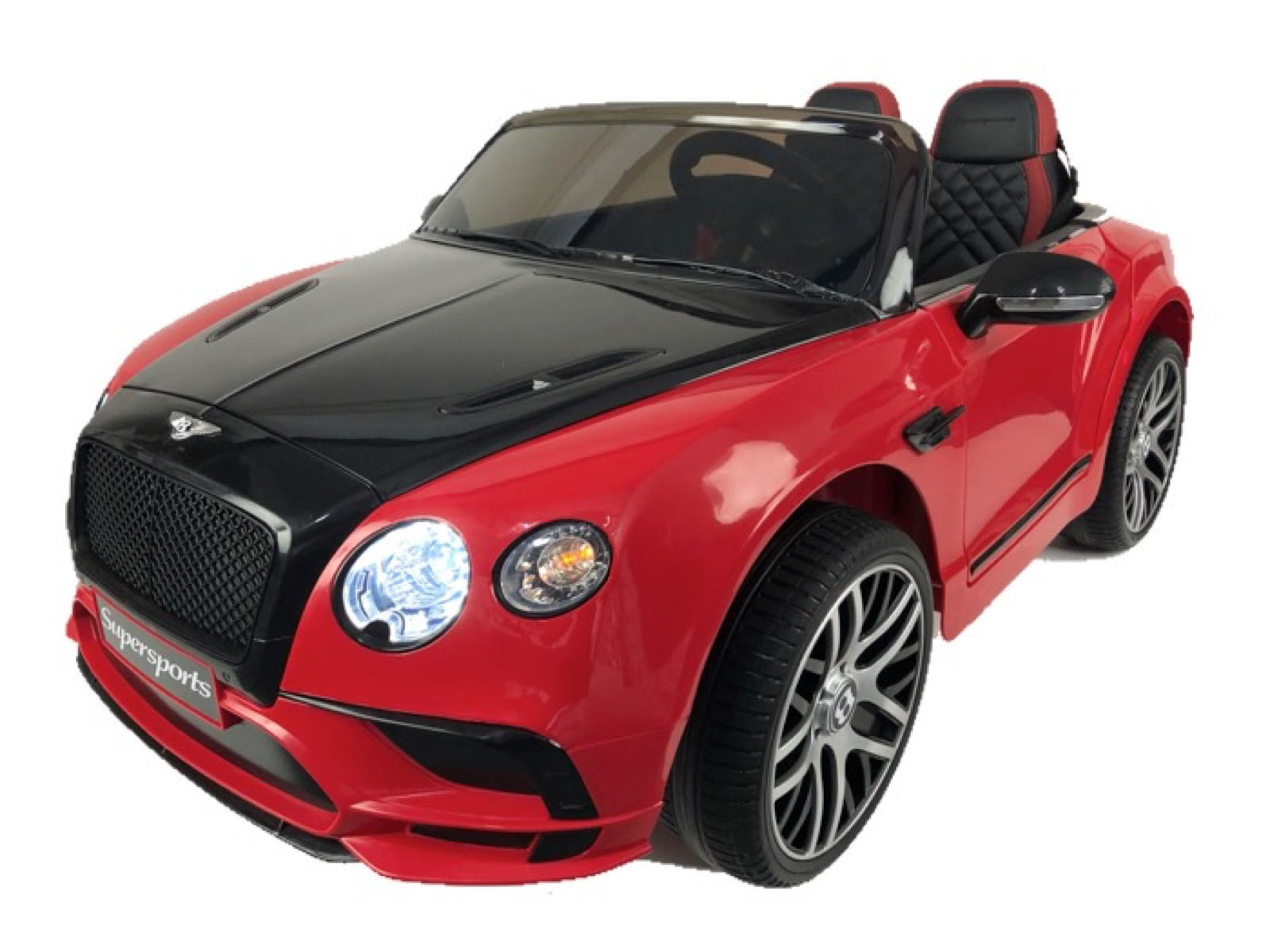 KINDER ELEKTROAUTO Bentley Supersports Rot - Rot, Kunststoff (132/87/55cm) - TPFLiving