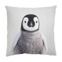 KISSENBEZUG Baby Pinguin Pepe 40/40 cm - Schwarz, Textil (40/40cm) - Bilderwelten