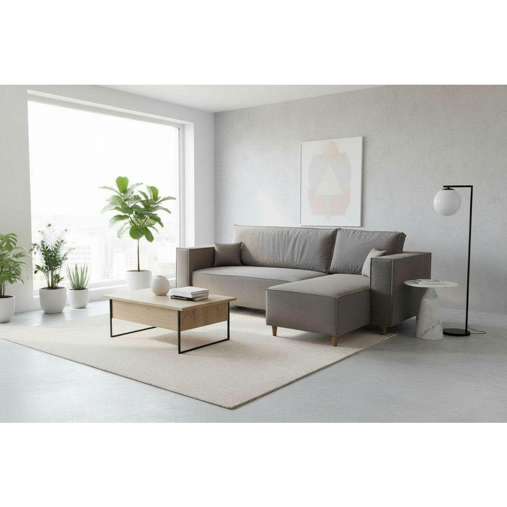 Thumbnail - Marpur Ecksofa, Grau, Textil, 3-Sitzer, 249x142 cm, Wohnzimmer, Sofas & Couches, Wohnlandschaften, Ecksofas