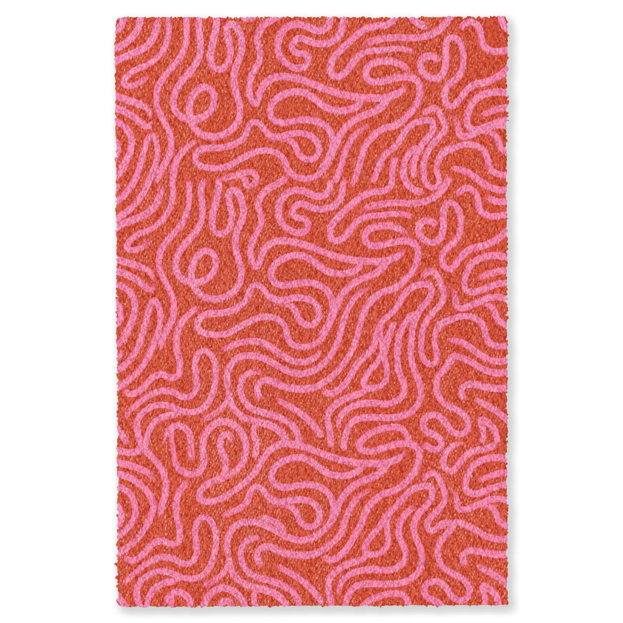 TEPPICH - Rosa - 80x120 cm - Rot, Kunststoff/Textil (80/0.4cm) - OnlyWow