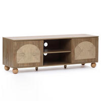 LOWBOARD TV-Schrank Retro, Holz | B140 x T40 x H48 cm - Braun, Holzwerkstoff (140/48/40cm) - Hometopia
