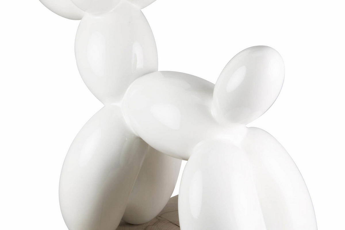 SKULPTUR Weiß 50/46 cm - Weiß, Stein (3.8/46/18cm) - KUNSTLOFT