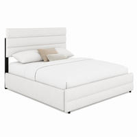BETT mit Ausziehbett und 2 Schubladen 140x200 cm Beige - Beige, Holz (140/200cm) - Meubliv
