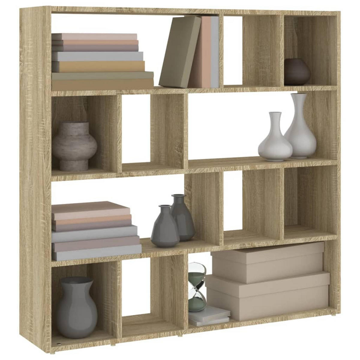 BÜCHERREGAL/RAUMTEILER Sonoma-Eiche 105/24/102 Cm - Braun, Holz (105/102/24cm) - vidaXL