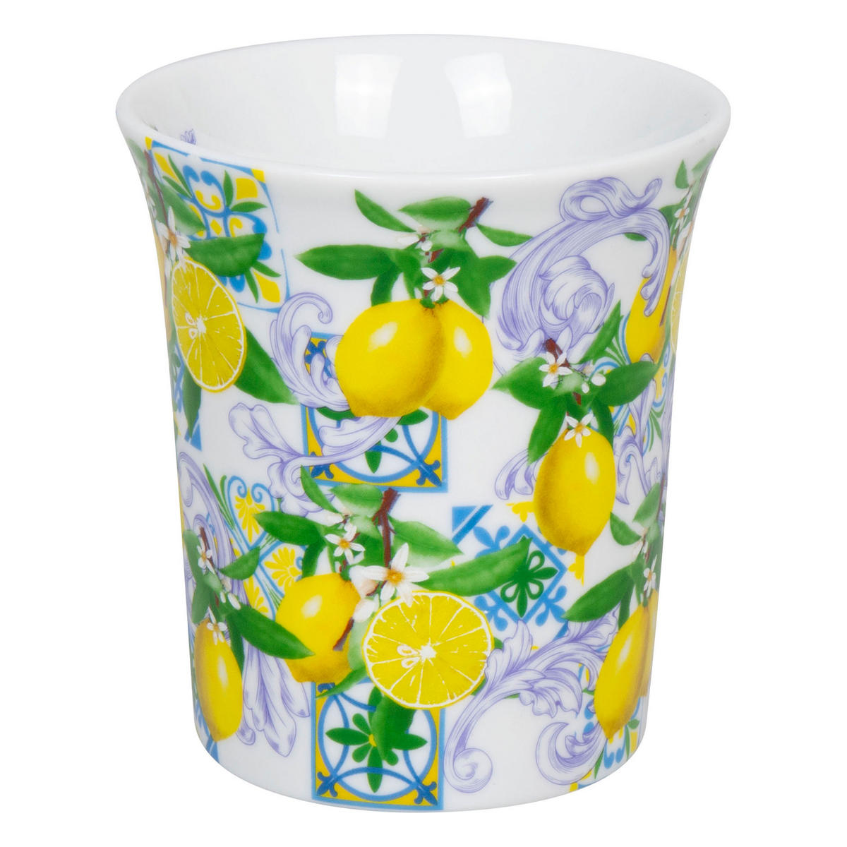 KAFFEEBECHER Sizilianische Früchte - Naturfarben, Keramik (0.41L) - Könitz