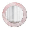 SPIEGEL Ø50 cm Rund mit Aufdruck - Pink, Glas (50/50/0.4cm) - TULUP