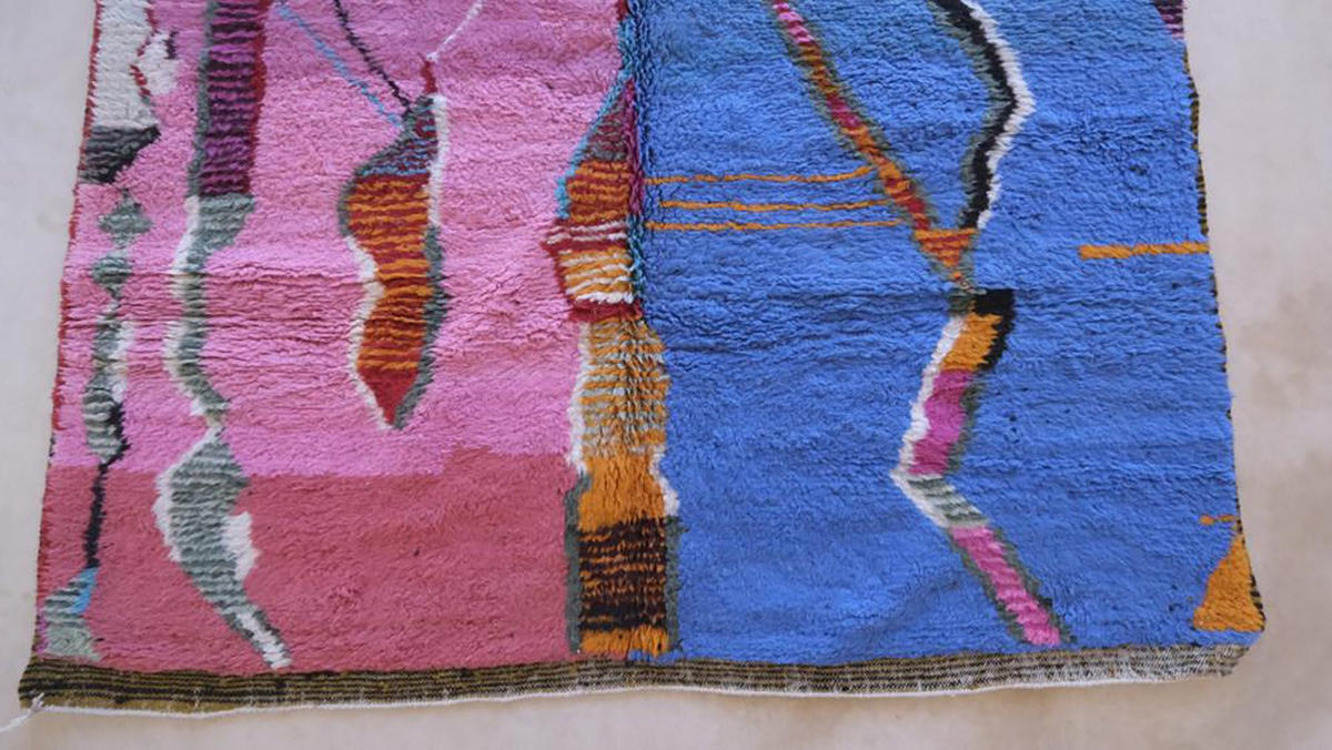 BERBERTEPPICH aus Marokko aus Wolle farbig mehrfarbig - Multicolor, Naturmaterialien (200/286cm) - AFK Living