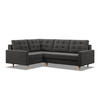 ECKSOFA LINKS MIT SCHLAFFUNKTION BLANK, Grau - Grau, Textil (223/172cm) - Mebligo