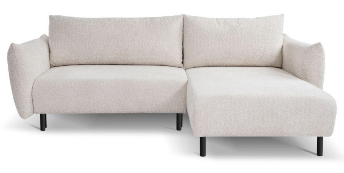 ECKSOFA Beige DELI Mit Schlaffunktion Rechts - Beige, Textil (171/257cm) - Sepro Meble