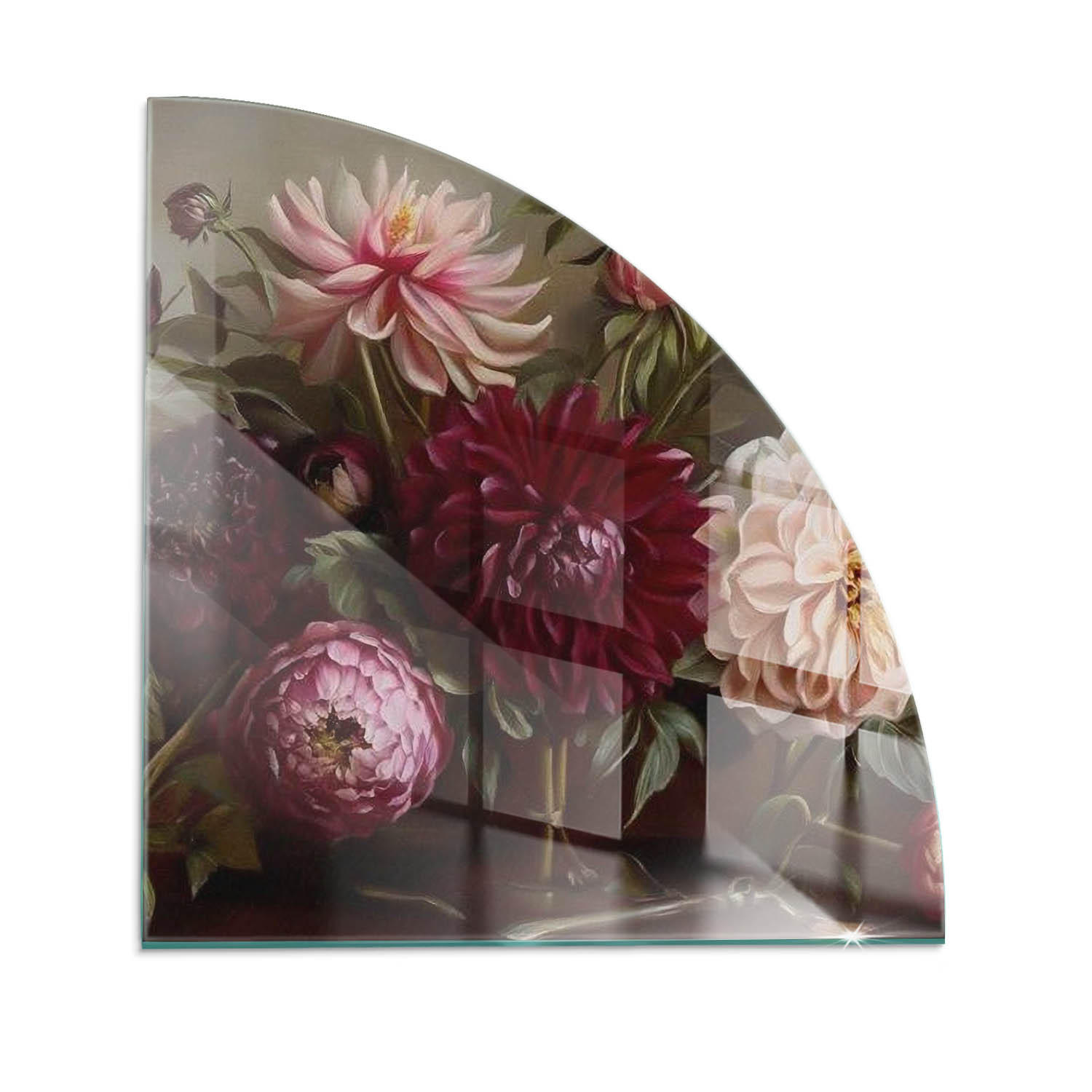 ArtPrintCave Glasplatte Weinrot 100x100x0.4 cm