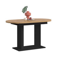 ESSTISCH GUSTAV (B/H/T: ca. 170/76/70 cm) in schwarz/Artisan Eiche Nachbildung - Schwarz, Holzwerkstoff (70/170/76cm)