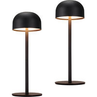 TISCHLAMPE Brilmarb 9/25/9 cm （2er-set） - Schwarz, Metall (9/9/25cm) - ZMH