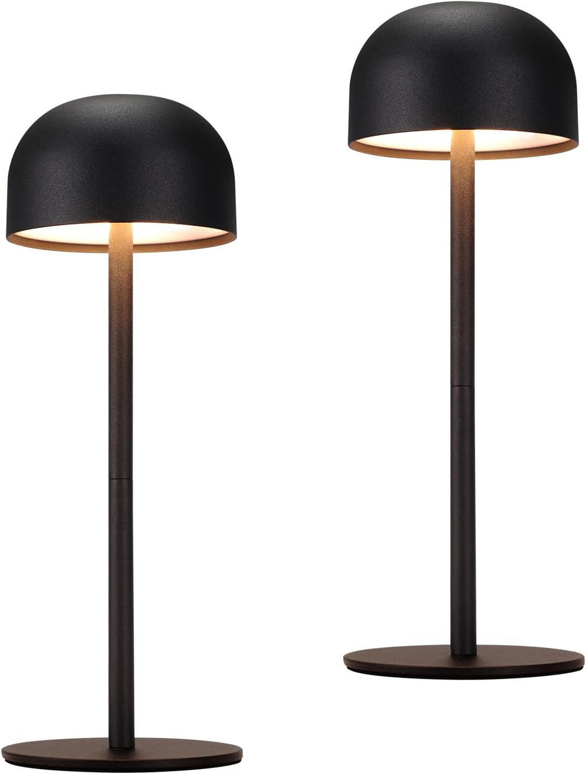 TISCHLAMPE Brilmarb 9/25/9 cm （2er-set） - Schwarz, Metall (9/9/25cm) - ZMH