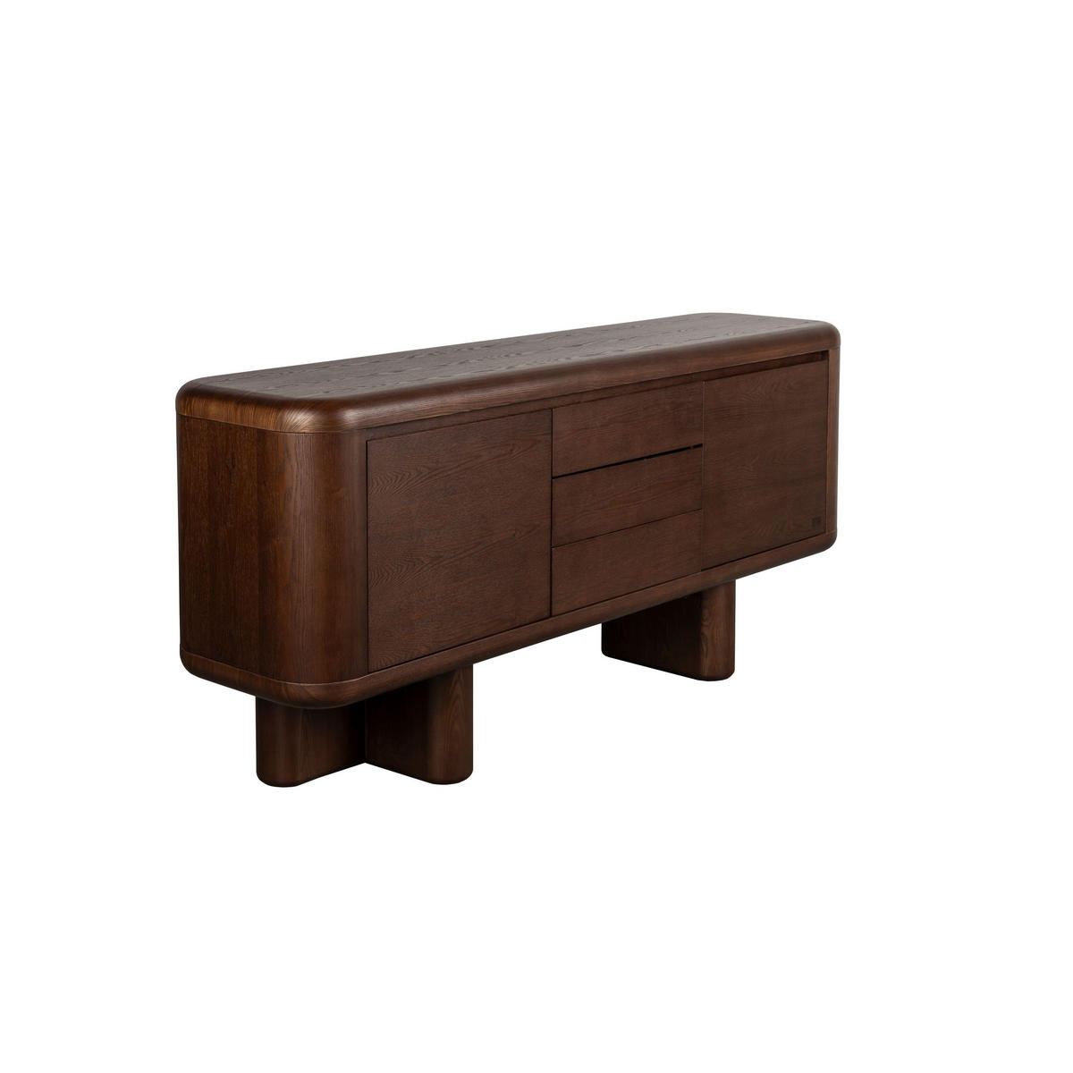 SIDEBOARD Herman Walnussfarbe - Braun, Holzwerkstoff (160/72/40cm) - Dutchbone