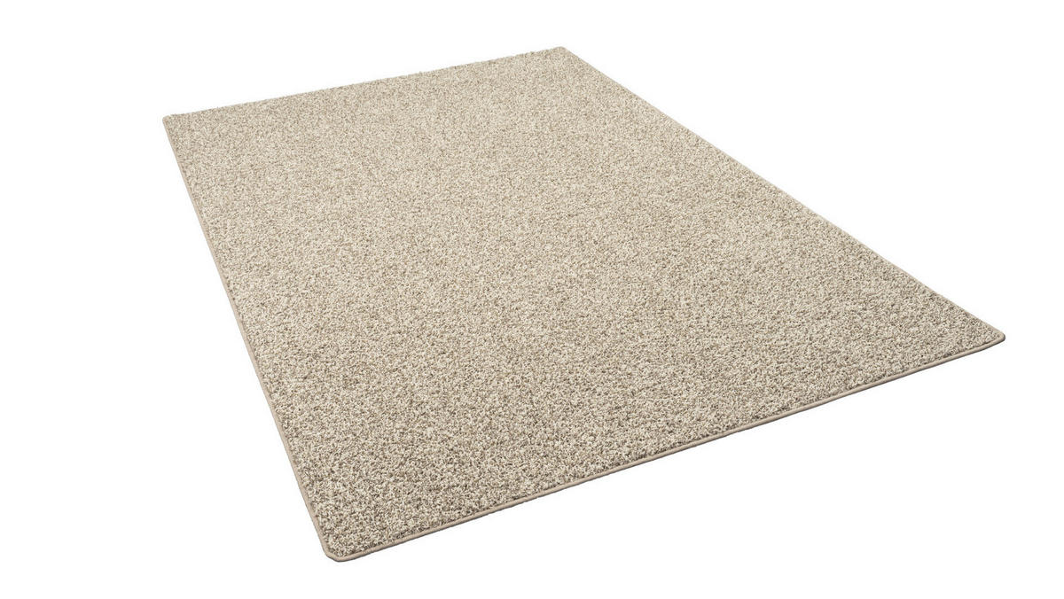 HOCHFLOR VELOURS TEPPICH MONA MIX - Taupe, Textil (160/160cm) - Snapstyle