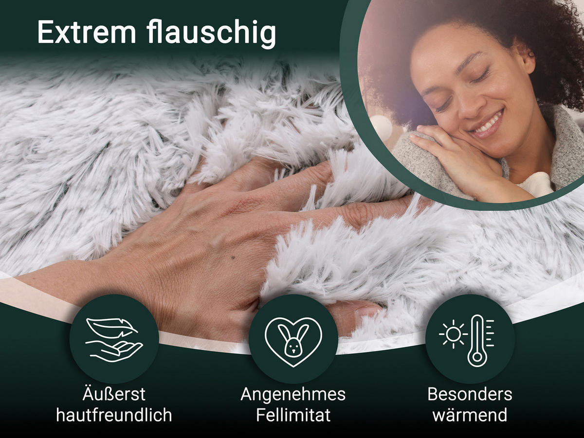KUSCHELDECKE, 220x240 cm, 100% Polyester, Grau - Grau, Textil (220/240cm) - Zollner
