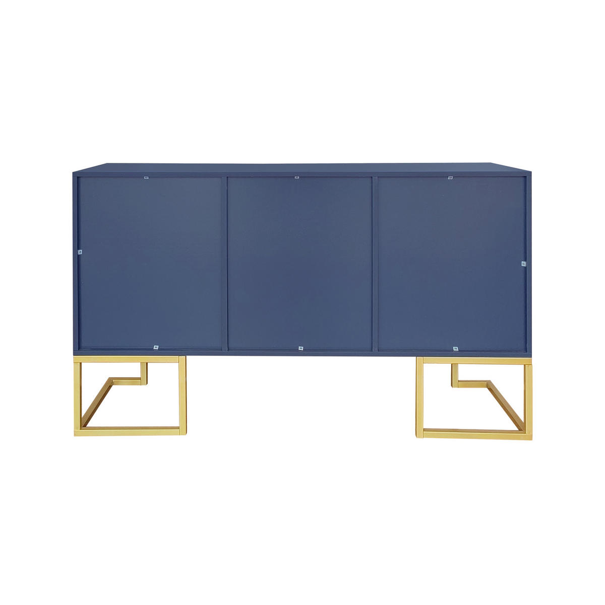 Sideboard Blau 138/40/80,5CM - Blau, Holzwerkstoff/Metall (40/80.5/138cm) - Urban Meuble