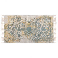 VINTAGE-TEPPICH Boyali 150/80 cm - Grün, Naturmaterialien (80/150cm) - Beliani
