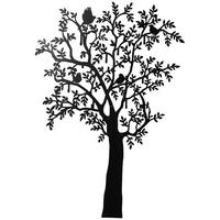 GARDEROBENHAKEN Wandgarderobe in Baum-Form mit 8 Haken Wanddeko Schwarz - Schwarz, Metall (5/175/120cm) - HOMCOM