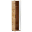 GARDEROBE 6-teilig  in 270/202/38 cm  - Eichefarben/Anthrazit, Natur, Holz/Textil (270/202/38cm) - Linea Natura