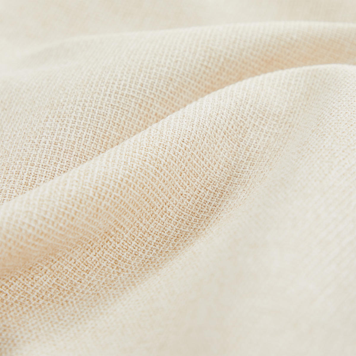 4-SITZER SOFA Leinen Beige mit Kissen und Armlehnentaschen - Beige, Holzwerkstoff/Kunststoff (264/87/83cm) - WISHDOR