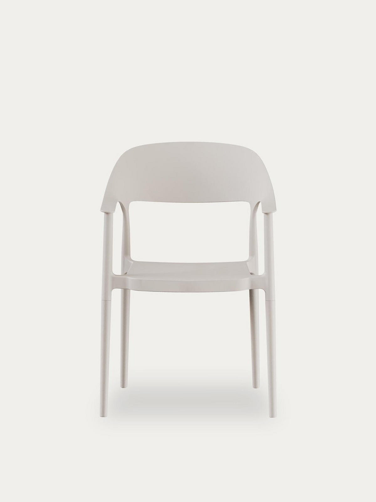 STUHL Brunel Beige 57.5 cm x 83 cm - Beige, Kunststoff (57/83/53cm) - Kenay Home