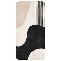 KOPALNIŠKA PREPROGA Oblike 60x120 cm - črna/bež, umetna masa/tekstil (60/120cm) - OnlyWow