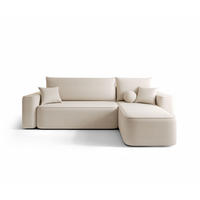 ECKSOFA mit Schlaffunktion SENNO Curio 09 Rechts - Ecru, Textil (250/150cm) - Bedante