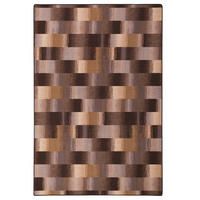 DESIGNER VELOUR TEPPICH MYSTIC KARO - Braun, Textil (80/160cm) - Snapstyle