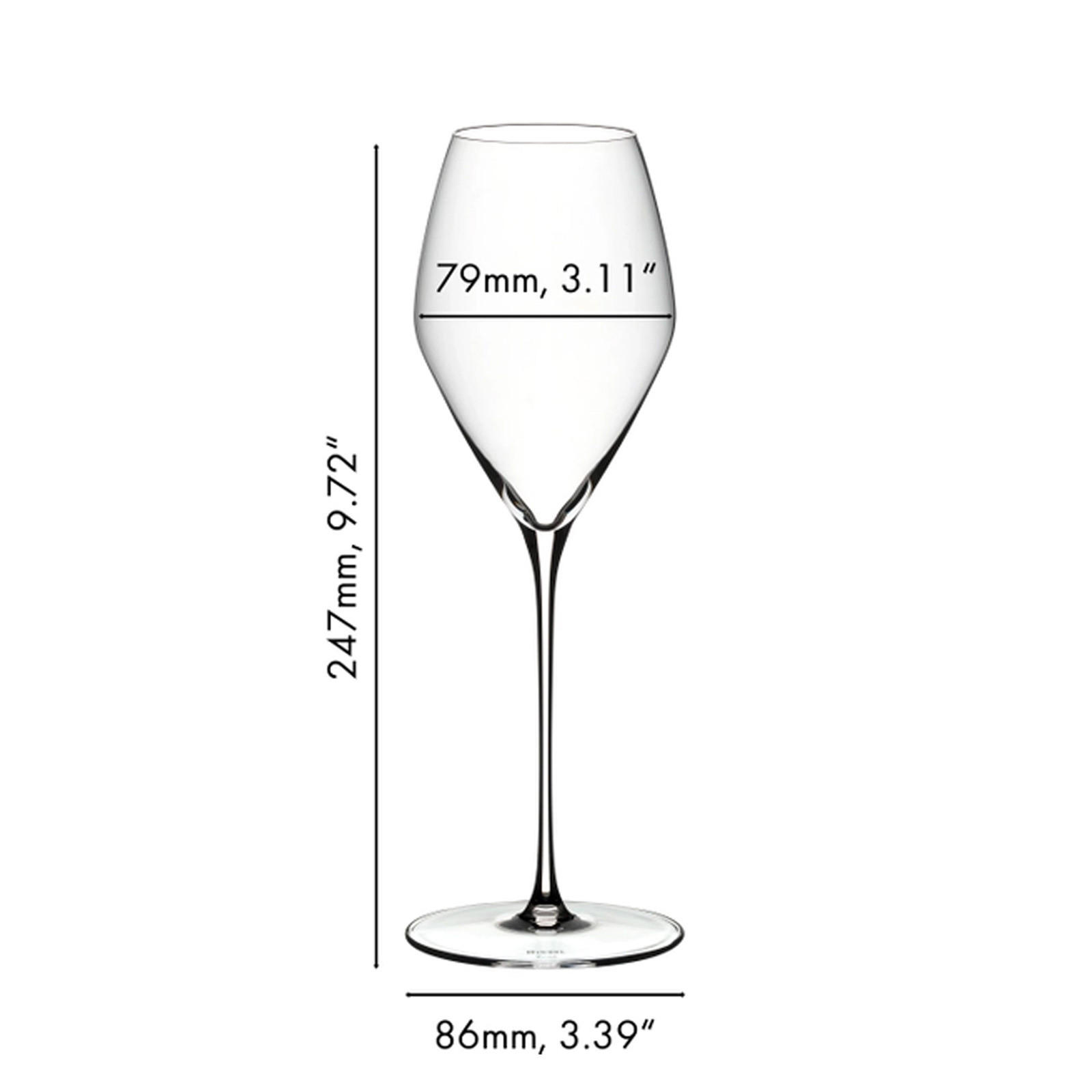 ROSÉ WEINGLÄSER + POLIERTUCH Veloce transparent 347 ml 2er Set - Transparent, Glas (0.347L) - Riedel