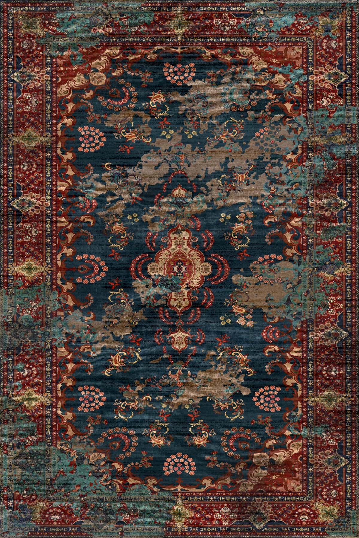 TEPPICH Kinevart 120x180 cm - Multicolor, Textil (120/180cm) - Bamyum
