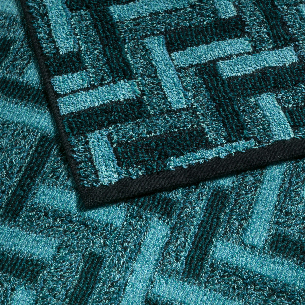 HANDTUCH TIDE - Türkis/Grün, Textil (50/100cm) - MÖVE