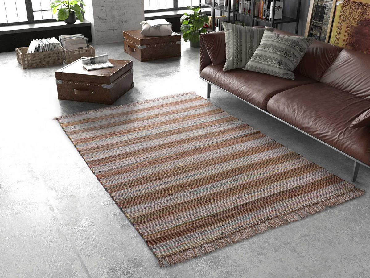 HANDWEBTEPPICH Mehrfarbig Recraft 60/90 cm - Multicolor, Textil (60/90cm) - Atticgo