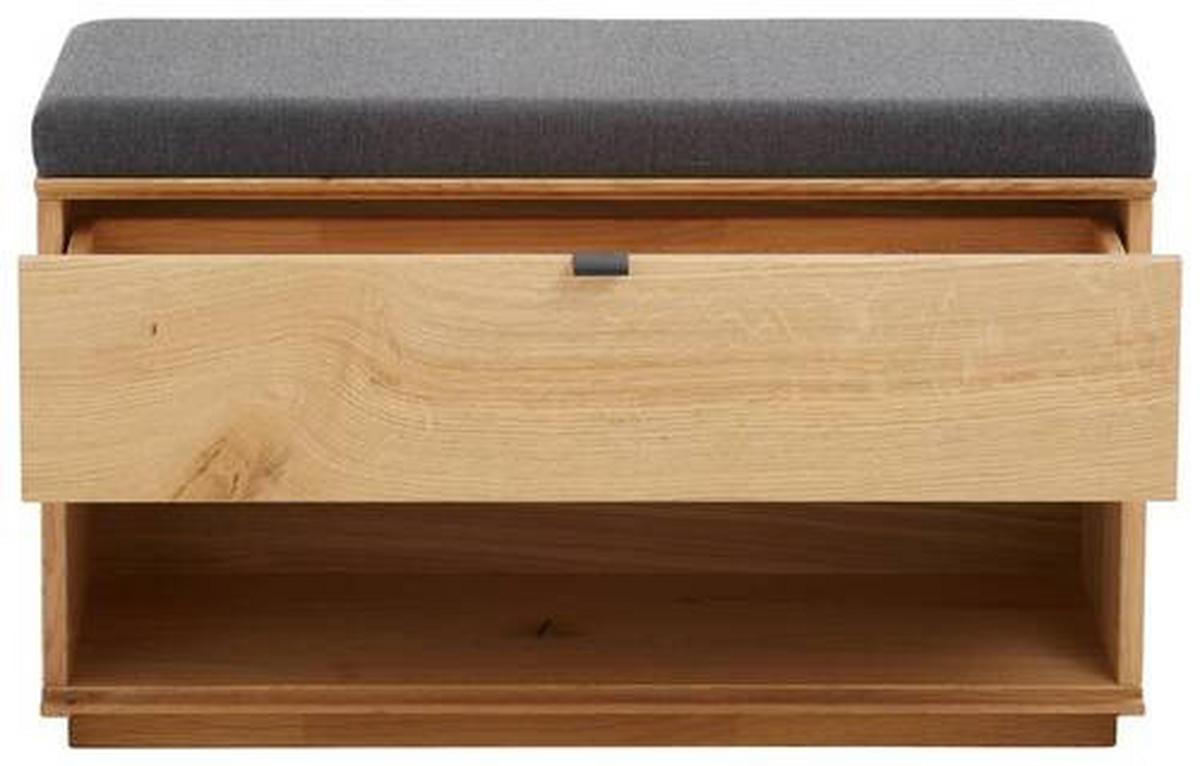 GARDEROBE 5-teilig  in 190/202/38 cm  - Eichefarben/Anthrazit, Natur, Holz/Textil (190/202/38cm) - Linea Natura