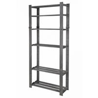 HOLZREGAL PINEPEAK 200x80x28cm 6 Fachboden 1,2cm dickes Kiefernholz Grau - Grau, Holz (80/200/28cm) - PROREGAL