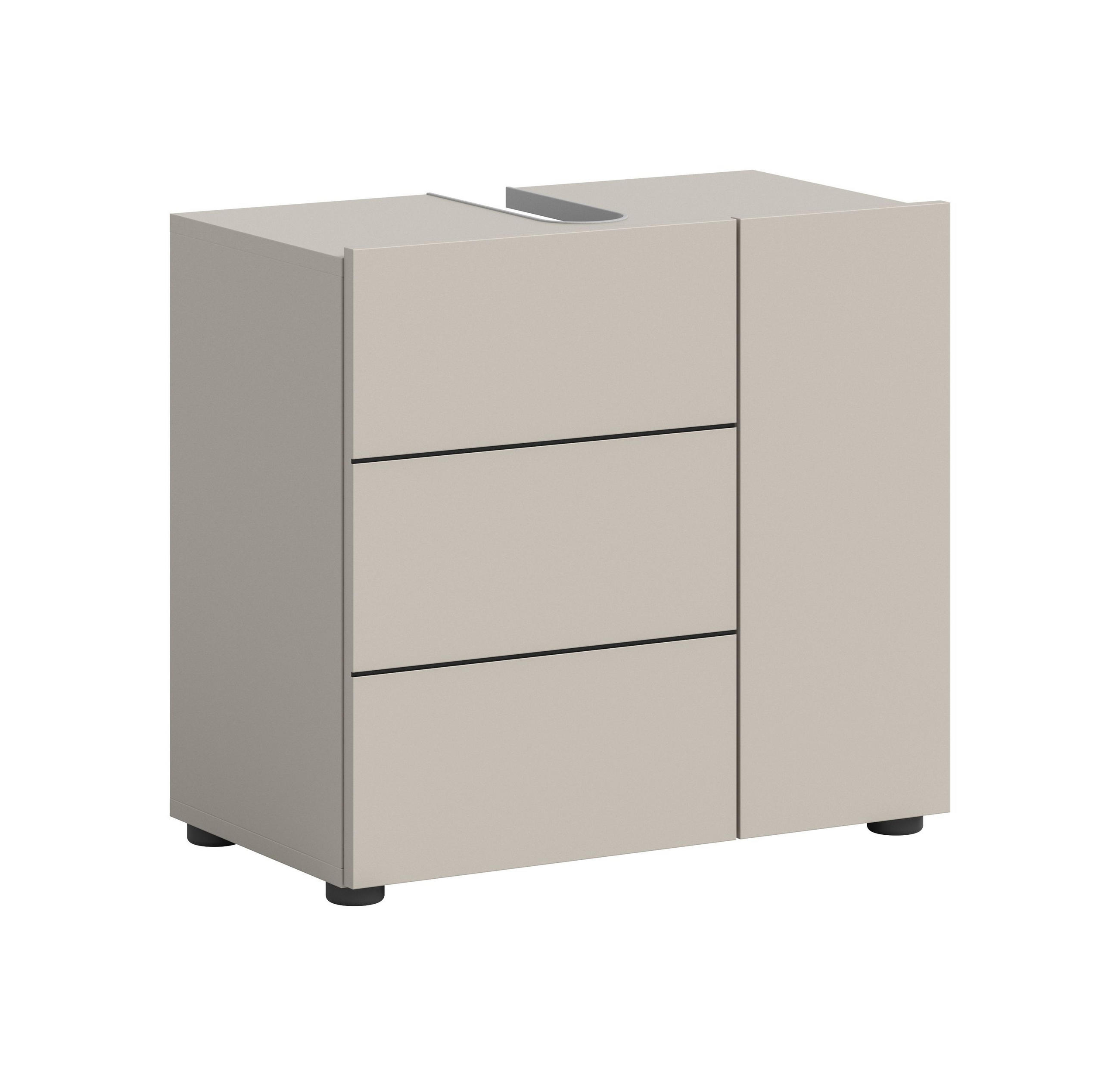 WASCHBECKENUNTERSCHRANK VIRA (B/H/T: ca. 60/57/34 cm) in Kaschmir/Kaschmir - Kaschmir, Holz (60/57/34cm)