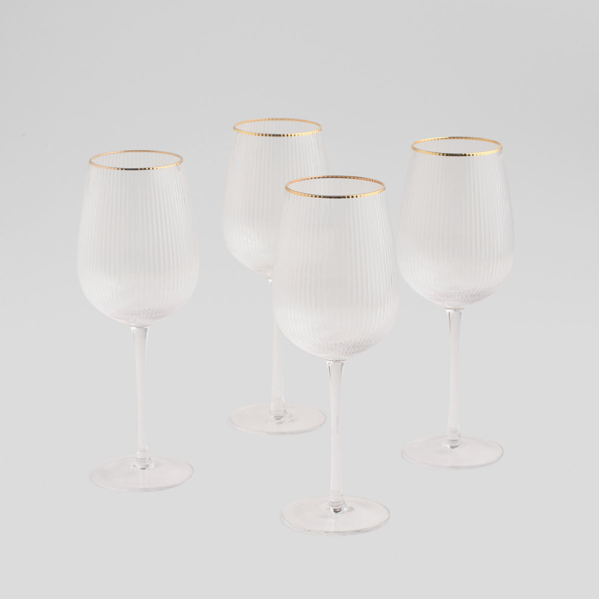 WEINGLÄSER-SET Vanesa - Goldfarben, Glas - home&you