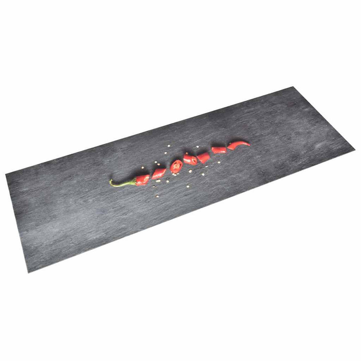 KÜCHENBODENMATTE Waschbar Pfeffer 60/180 Cm - Multicolor, Kunststoff (60/180cm) - vidaXL