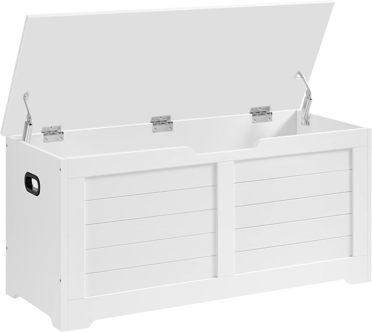 XXXLutz Truhenbank, Weiß 100x46x40 cm