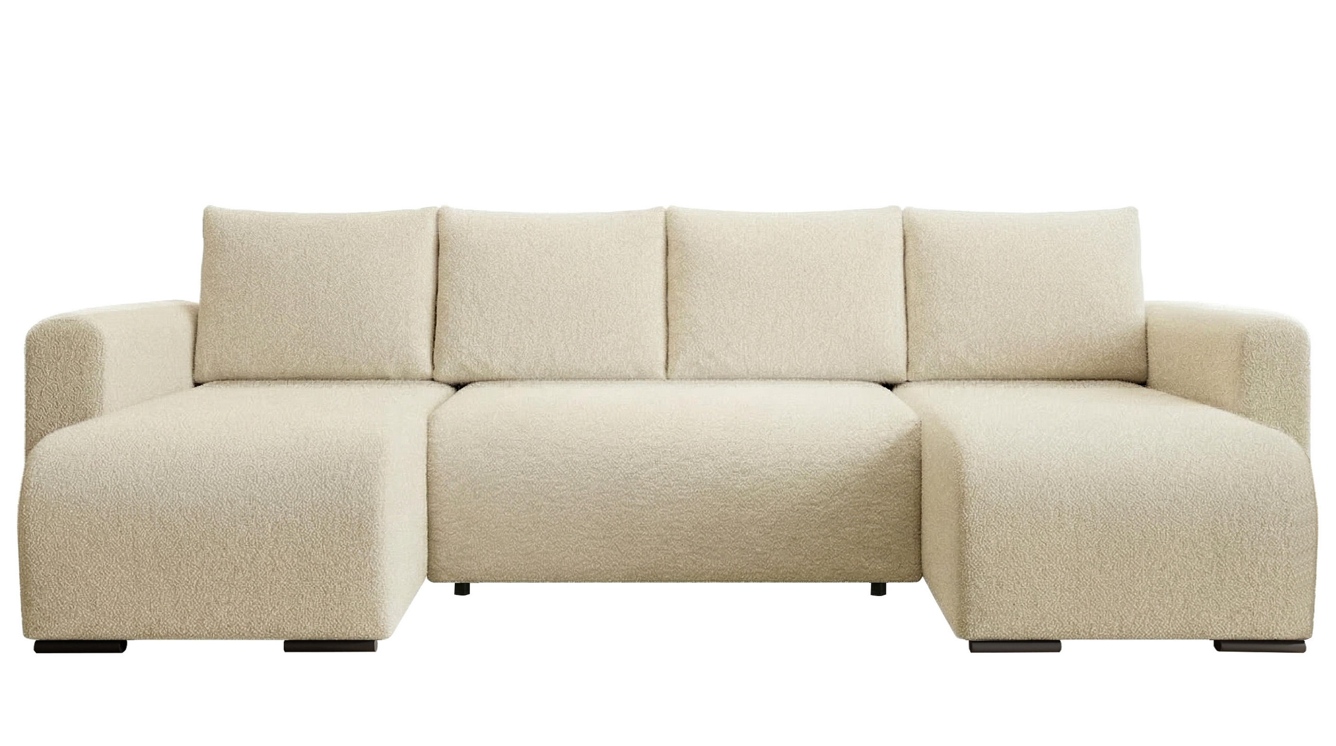 Storez24 Wohnlandschaft Beige 305x85x140 cm