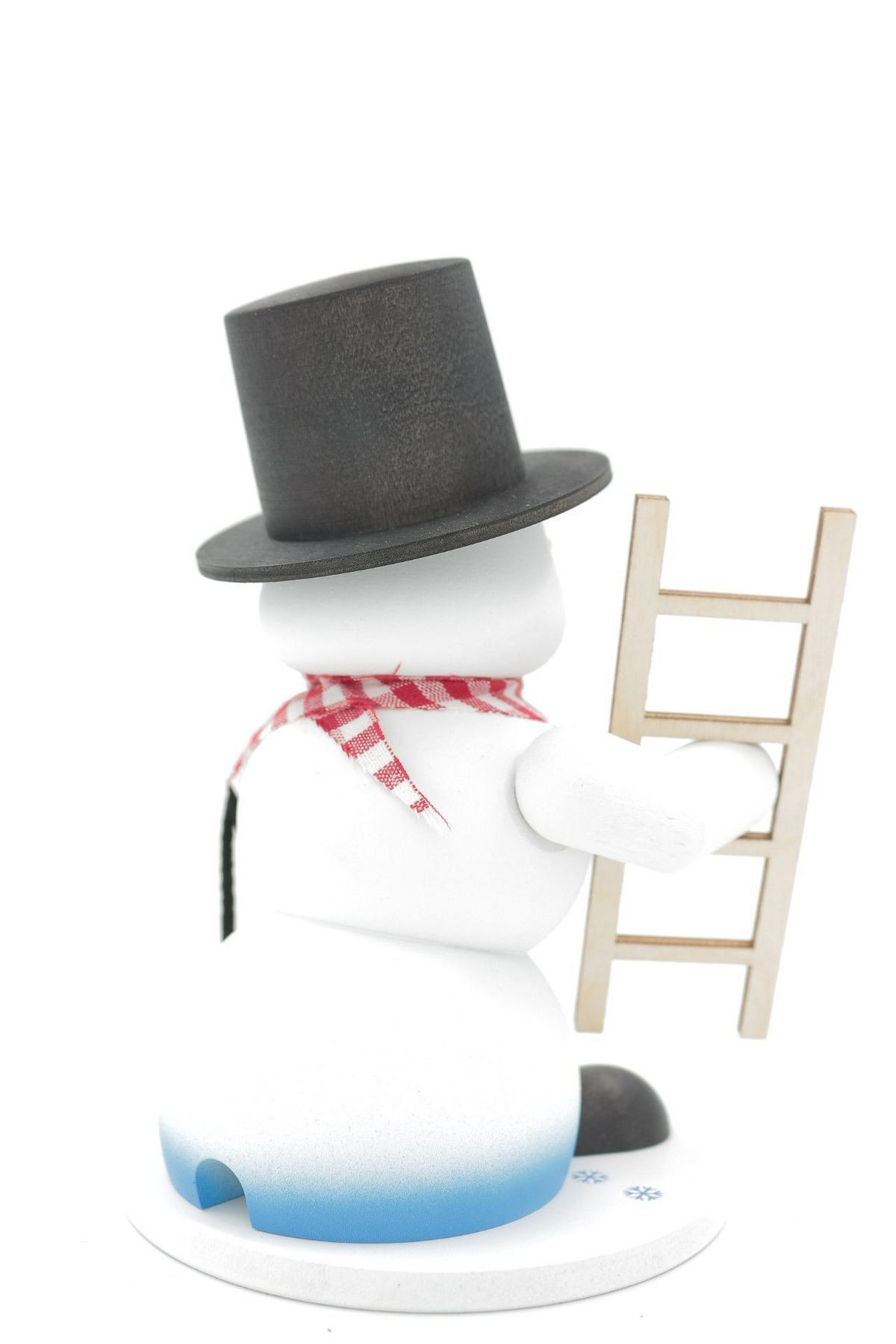 RAUCHFIGUR Schneemann Weiß Schornsteinfeger 19 cm - Multicolor, Holz (15/19/0.1cm)