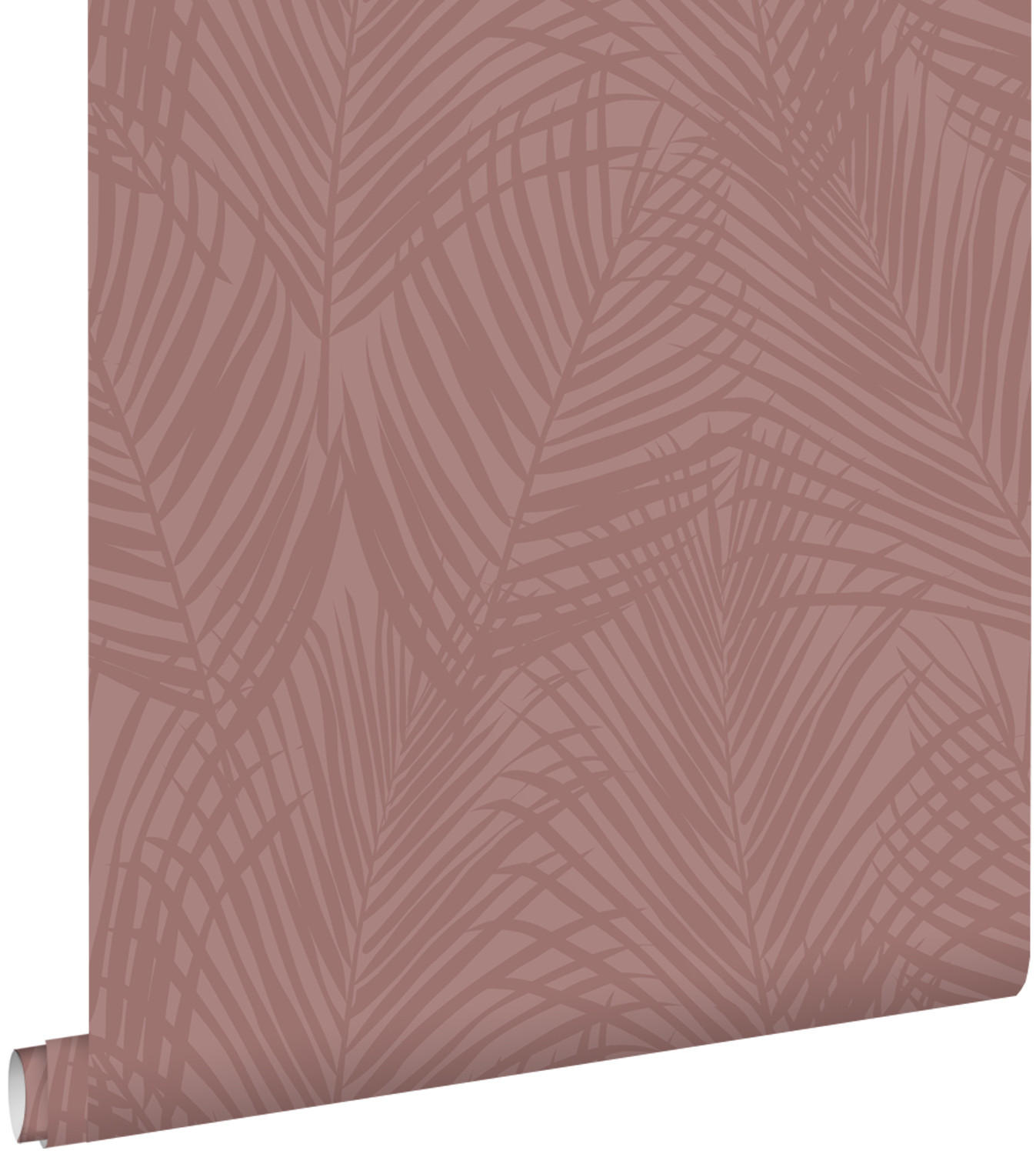 TAPETE Palmblätter 53 cm x 10.05 m - Pink, Papier (53/1000cm) - ESTAhome