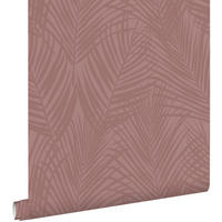 TAPETE Palmblätter 53 cm x 10.05 m - Pink, Papier (53/1000cm) - ESTAhome